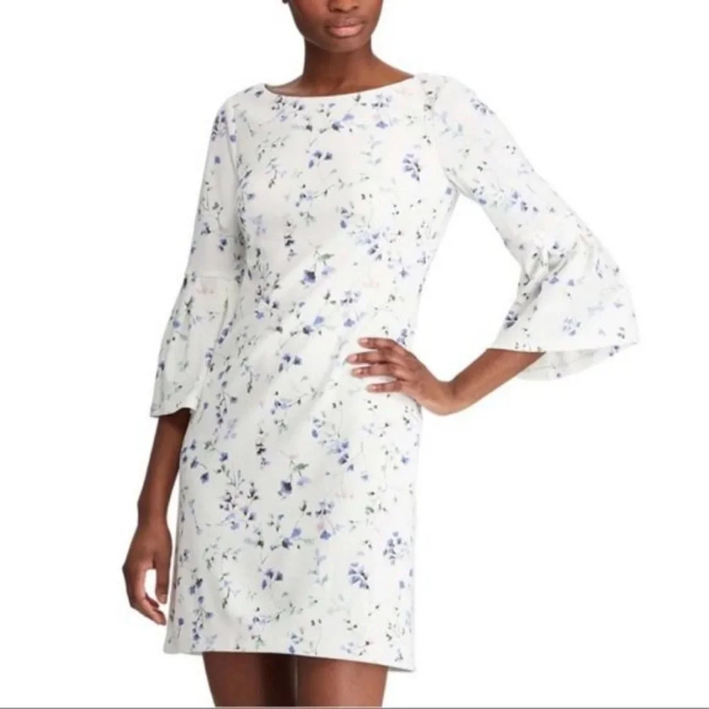 Lauren Ralph Lauren Floral Bell-Sleeve Dress